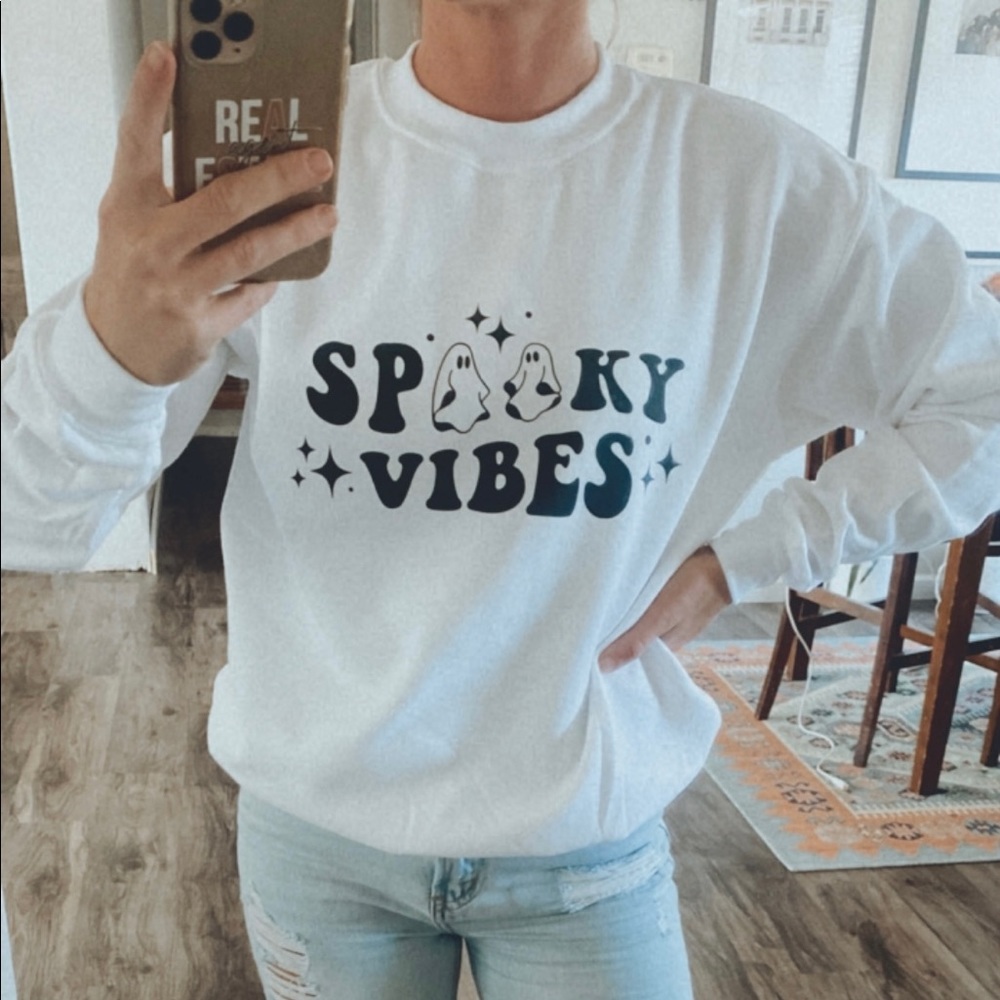 Spooky Vibes Halloween Sweatshirt